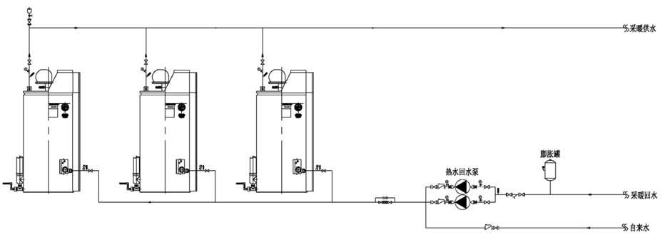 商用熱水系統(tǒng)圖